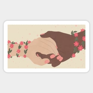 HOLD HANDS Sticker